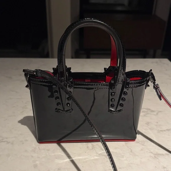 Christian Louboutin Black and Red Women's Handbag - Picture 2 of 14